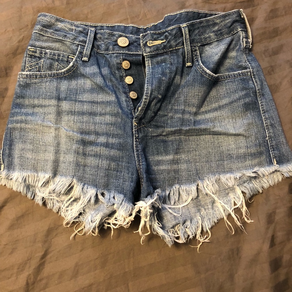 True Religion High Waist Shorts